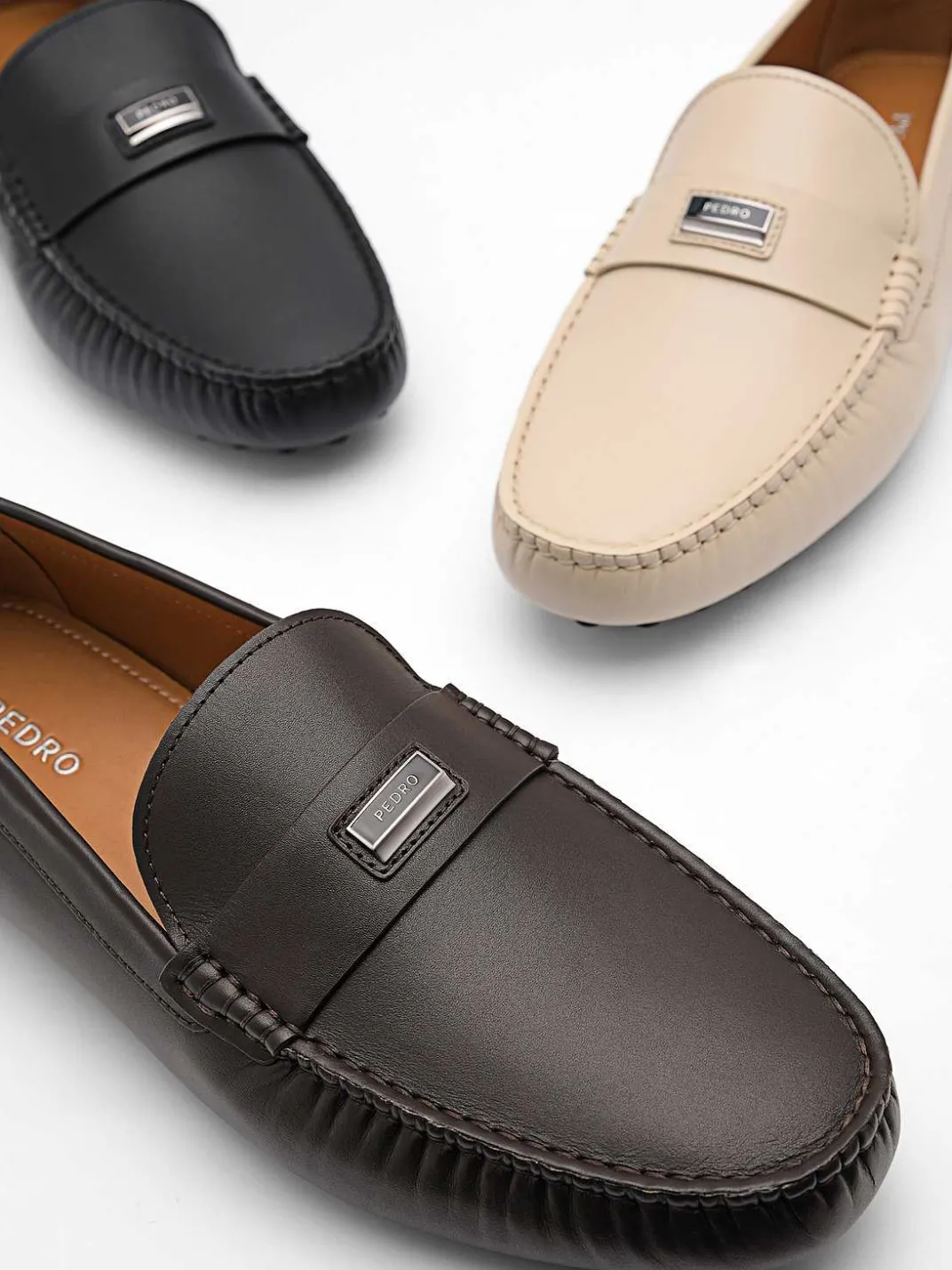 Allen Leather Driving Shoes<PEDRO