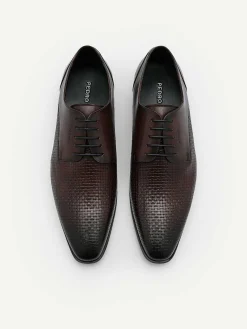 Brando Leather Derby Shoes<PEDRO