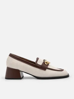 Brie Canvas Heel Loafers<PEDRO Discount
