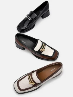Brie Leather Heel Loafers<PEDRO Clearance