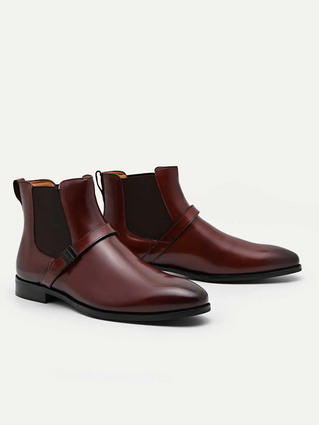 Brooklyn Leather Strapped Boots<PEDRO