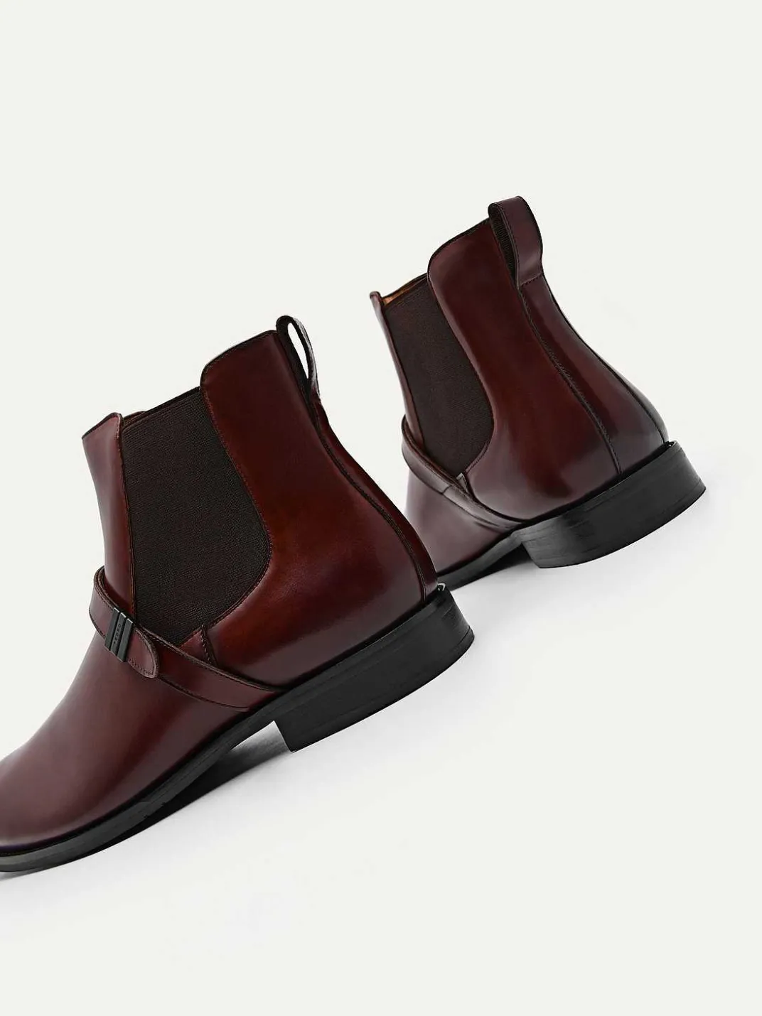 Brooklyn Leather Strapped Boots<PEDRO