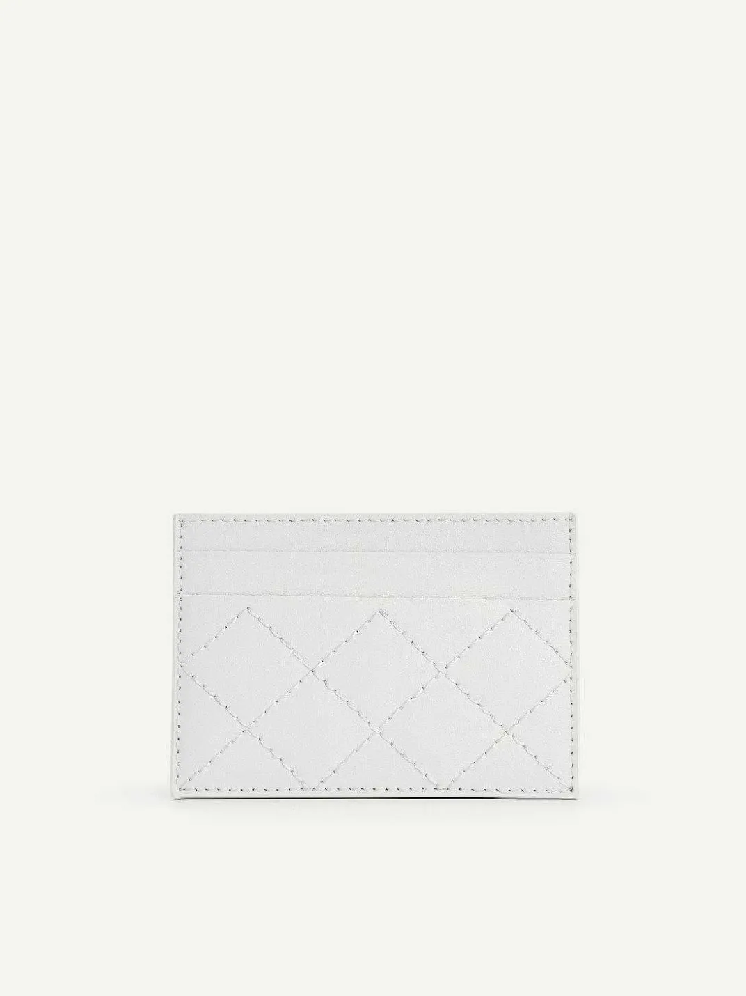 Cris-Cross Pattern Leather Cardholder<PEDRO Sale