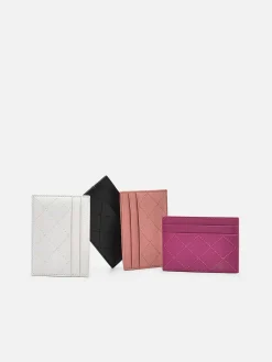 Cris-Cross Pattern Leather Cardholder<PEDRO Sale