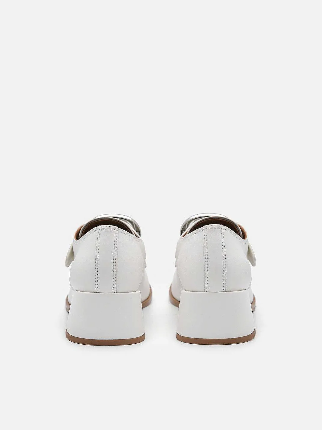 Eden Leather Heel Loafers<PEDRO