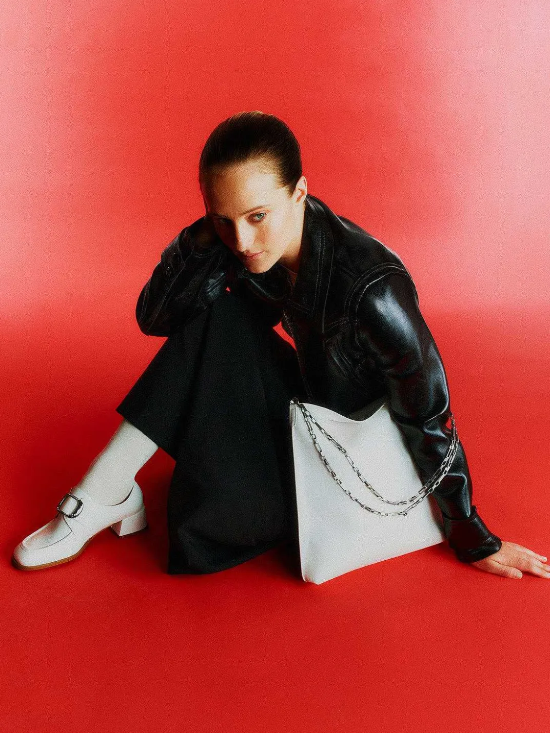Eden Leather Heel Loafers<PEDRO