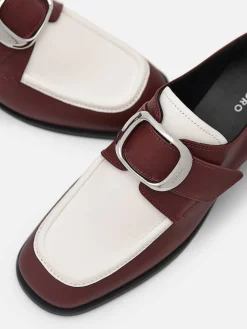Eden Leather Heel Loafers<PEDRO New