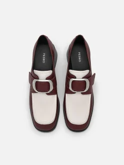Eden Leather Heel Loafers<PEDRO New