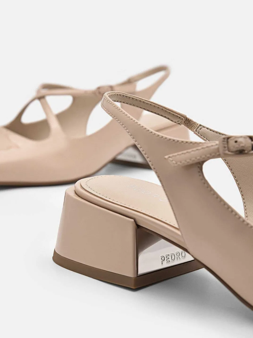 Effie Leather Mary Jane Pumps<PEDRO New