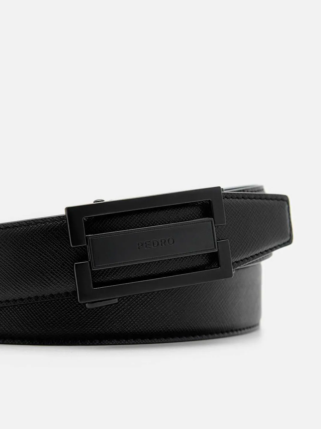 Embossed Leather Automatic Belt<PEDRO Sale