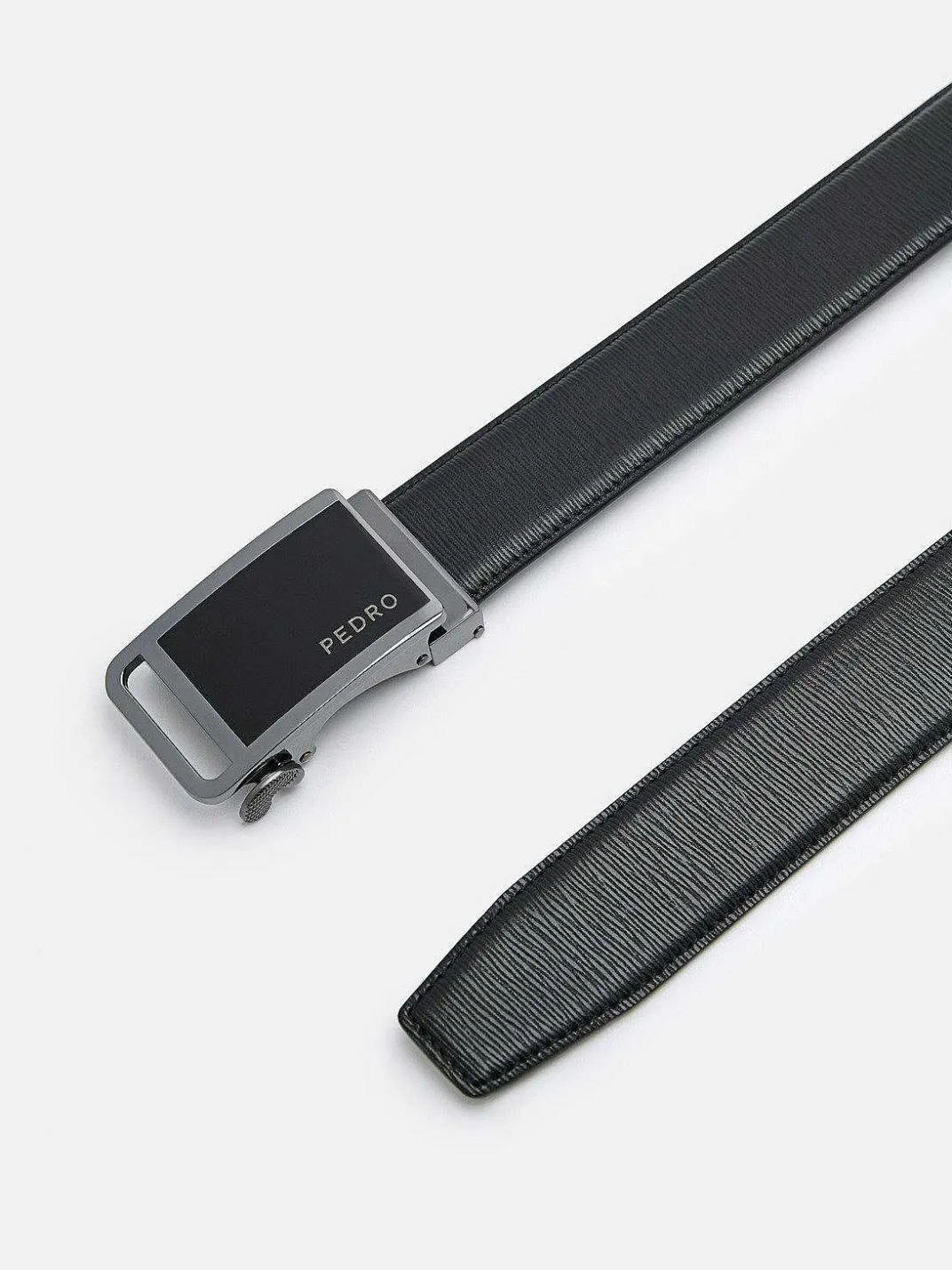 Embossed Leather Automatic Belt<PEDRO Hot