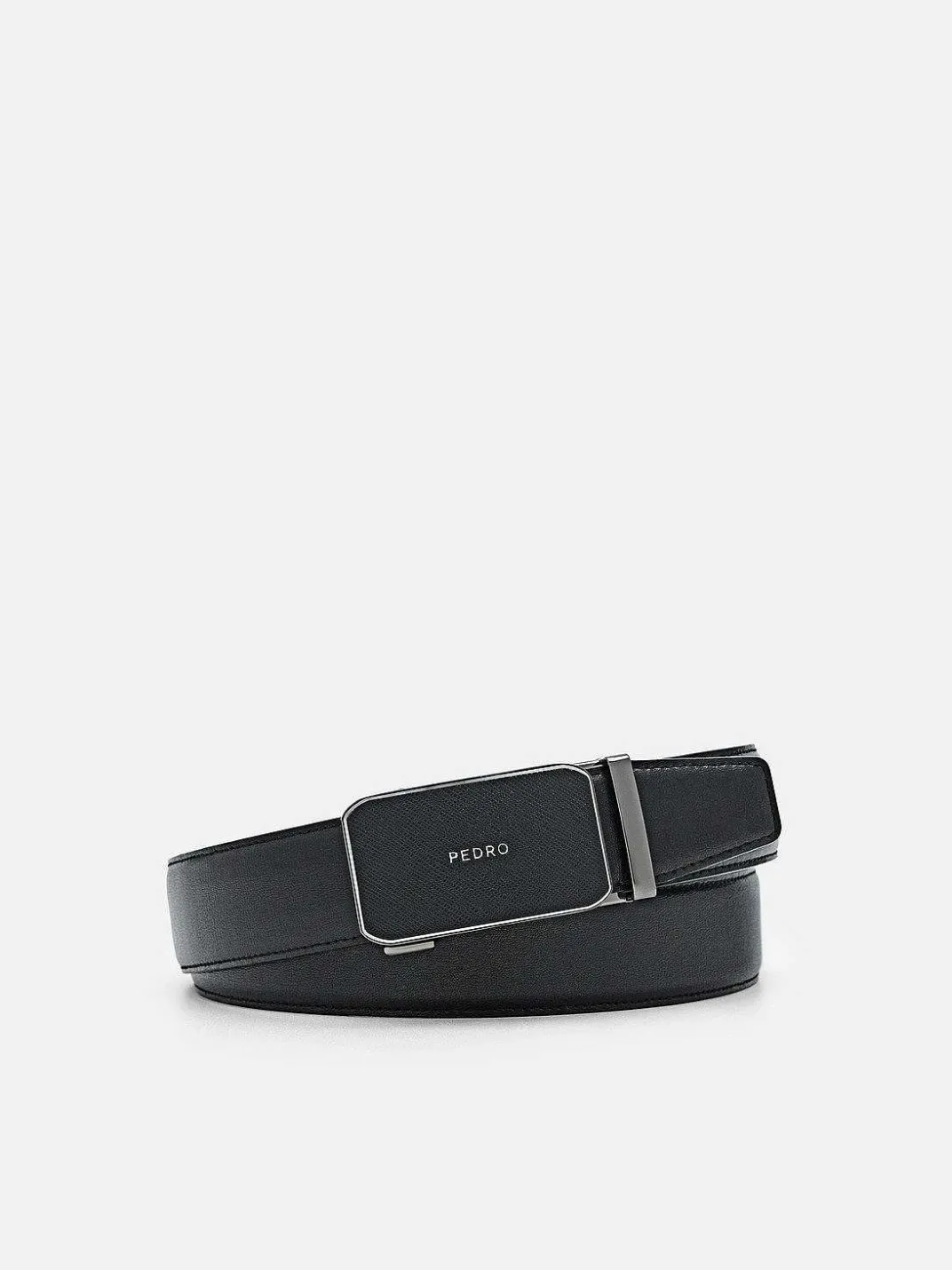 Embossed Leather Automatic Belt<PEDRO Sale