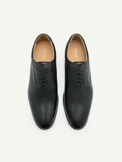 Embossed Leather Derby Shoes<PEDRO Outlet