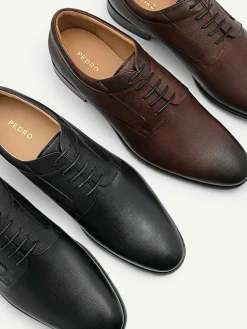 Embossed Leather Derby Shoes<PEDRO Best