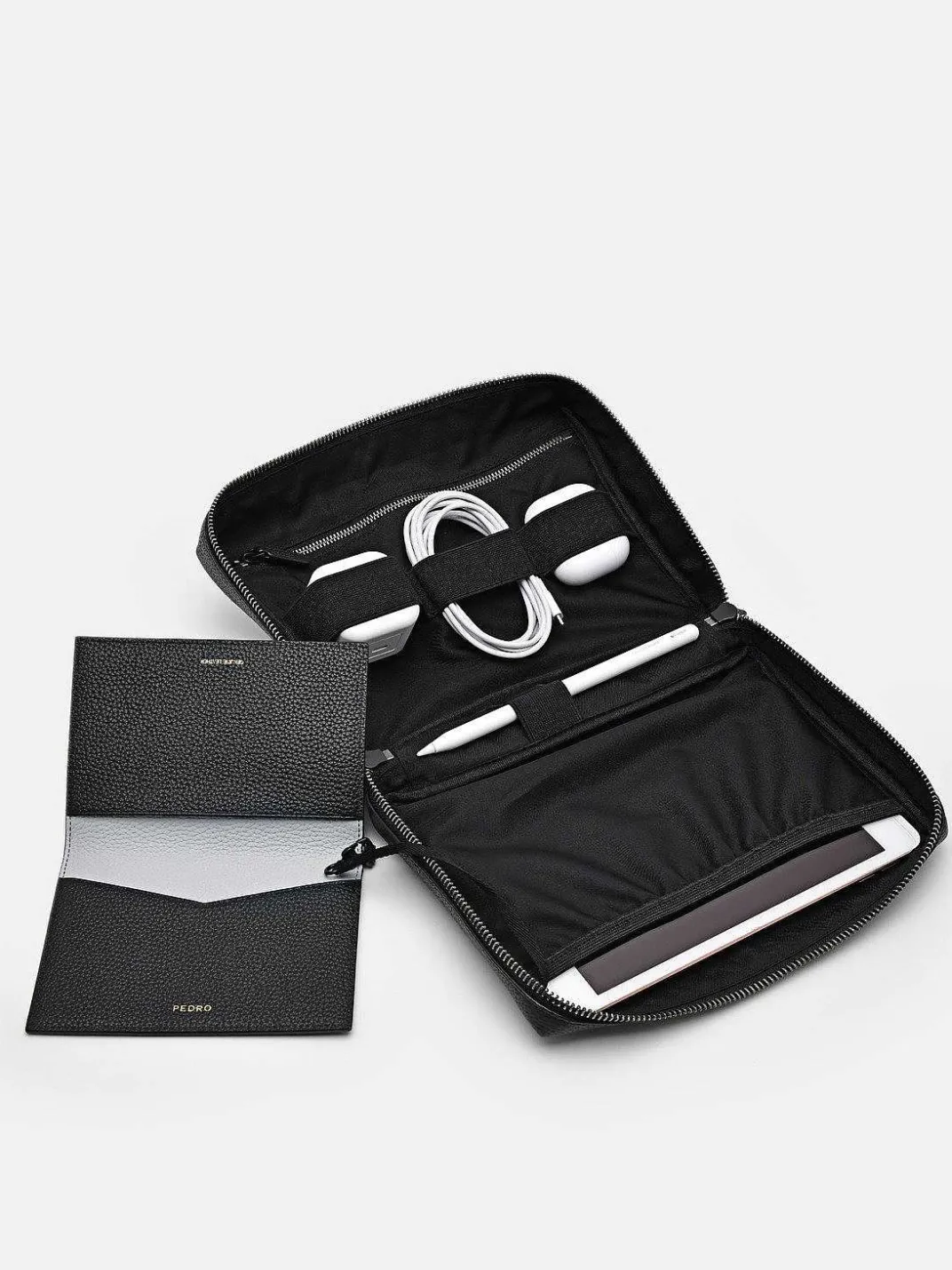 Embossed Leather Pouch<PEDRO Outlet