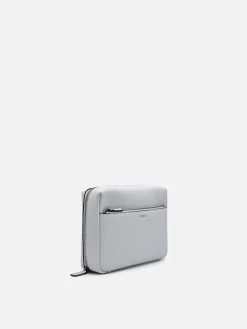 Embossed Leather Pouch<PEDRO