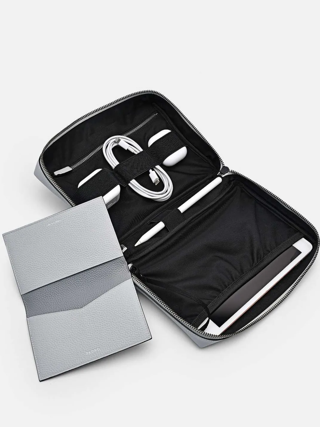 Embossed Leather Pouch<PEDRO