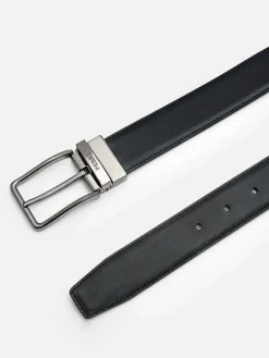 Embossed Leather Reversible Pin Belt<PEDRO Sale