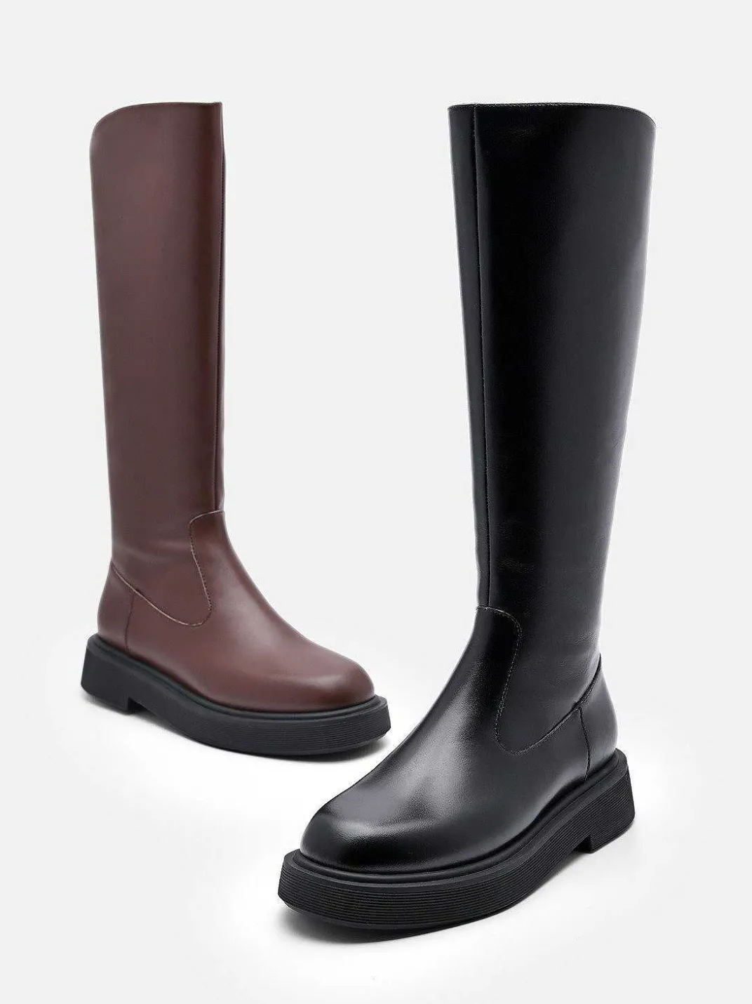 Flo Leather Knee Boots<PEDRO