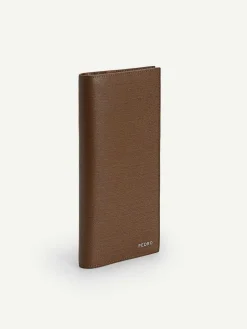 Full-Grain Long Leather Wallet<PEDRO Sale