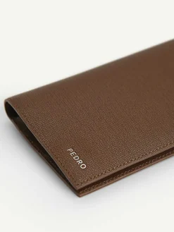 Full-Grain Long Leather Wallet<PEDRO Sale