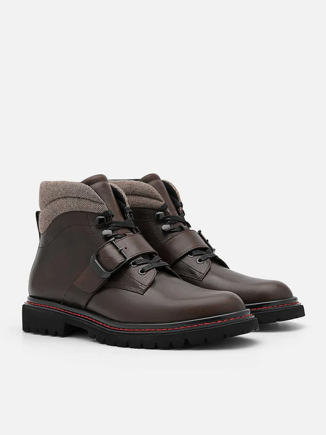 Helix Leather Boots<PEDRO