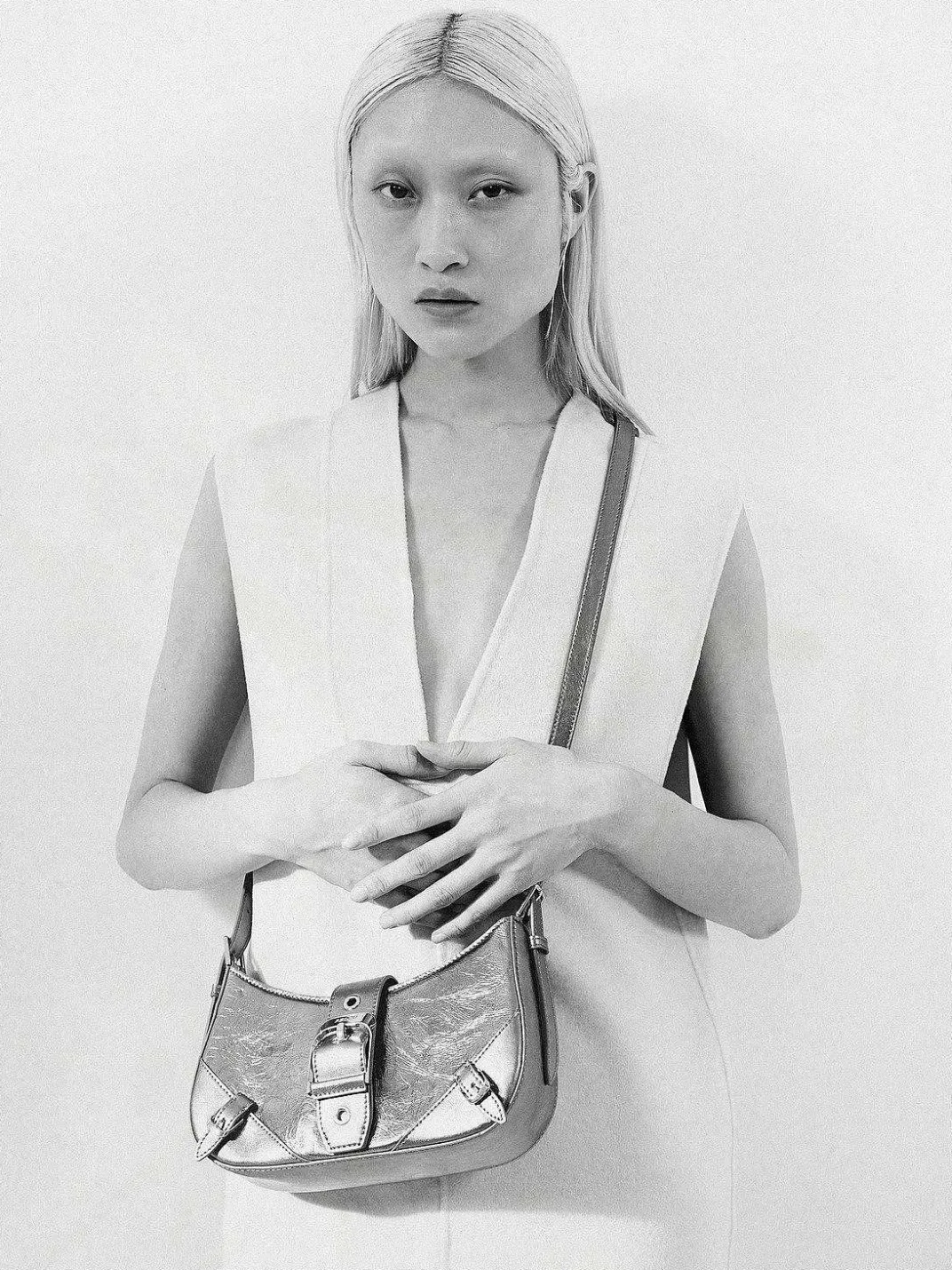 Helix Leather Shoulder Bag<PEDRO New