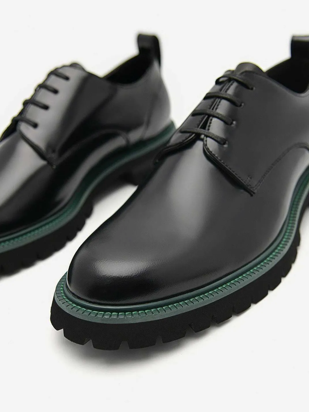 Hendrix Leather Derby Shoes<PEDRO Sale