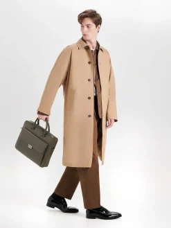 Henry Textured Leather Briefcase<PEDRO New
