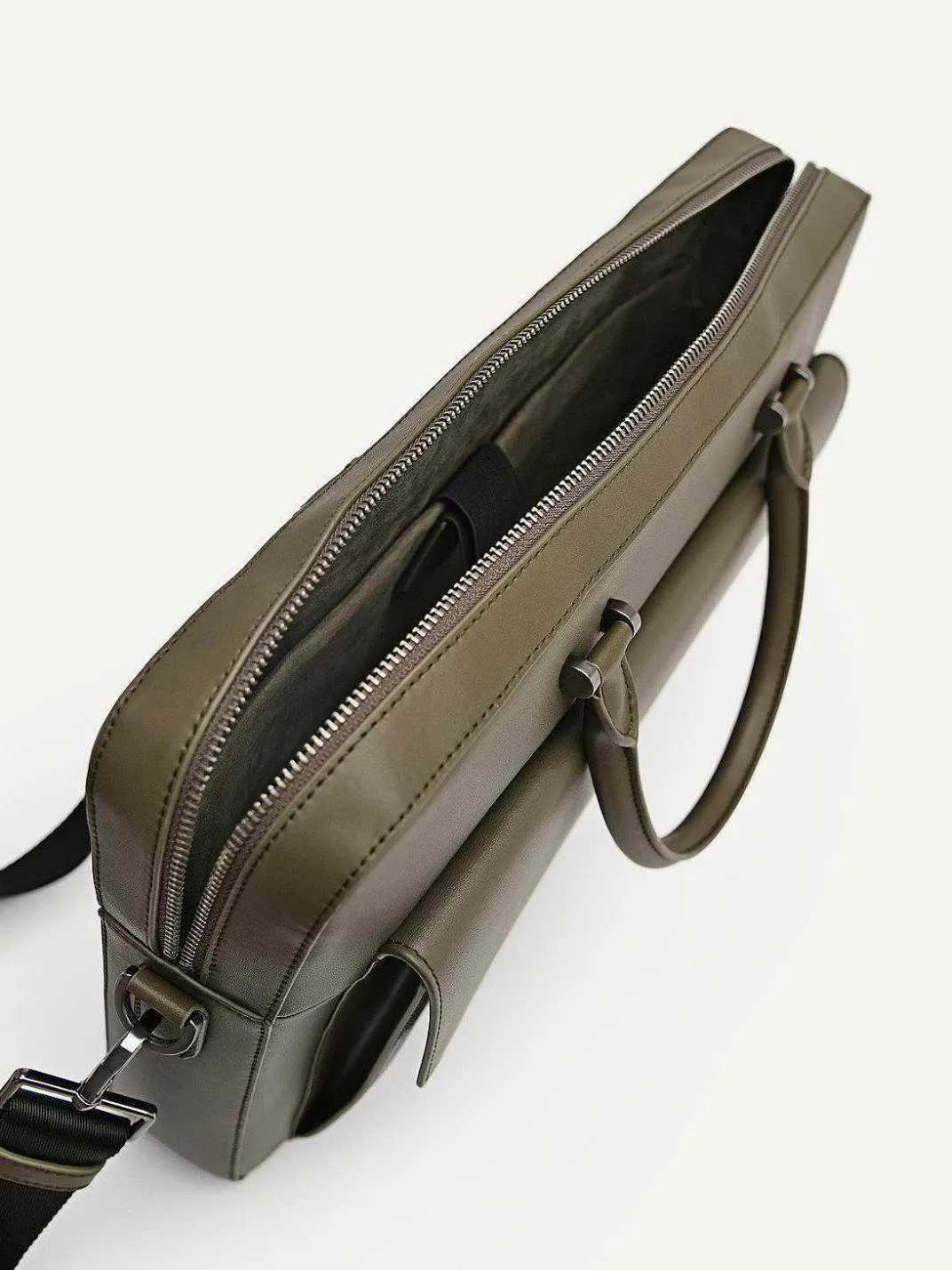 Henry Textured Leather Briefcase<PEDRO New