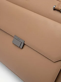 Henry Textured Leather Briefcase<PEDRO Clearance