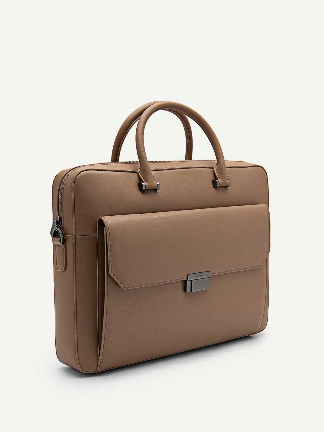 Henry Textured Leather Briefcase<PEDRO Clearance