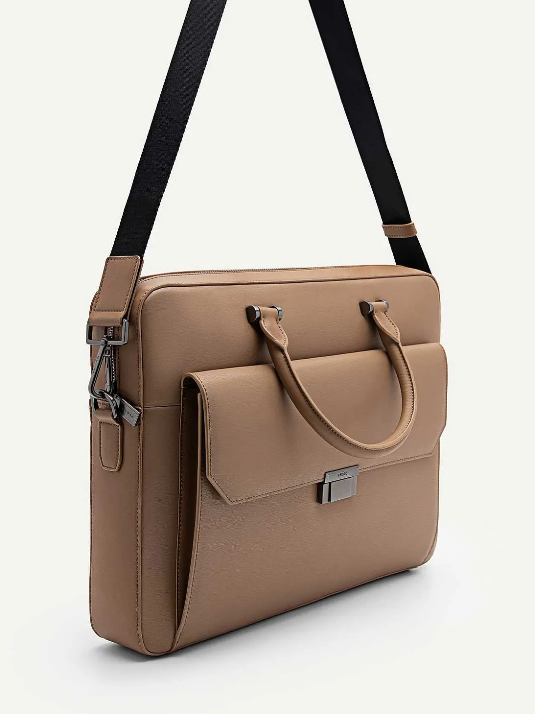 Henry Textured Leather Briefcase<PEDRO Clearance