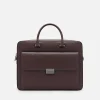 Henry Textured Leather Briefcase<PEDRO Hot