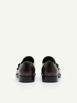 Holly Leather Double Monkstrap Shoes<PEDRO