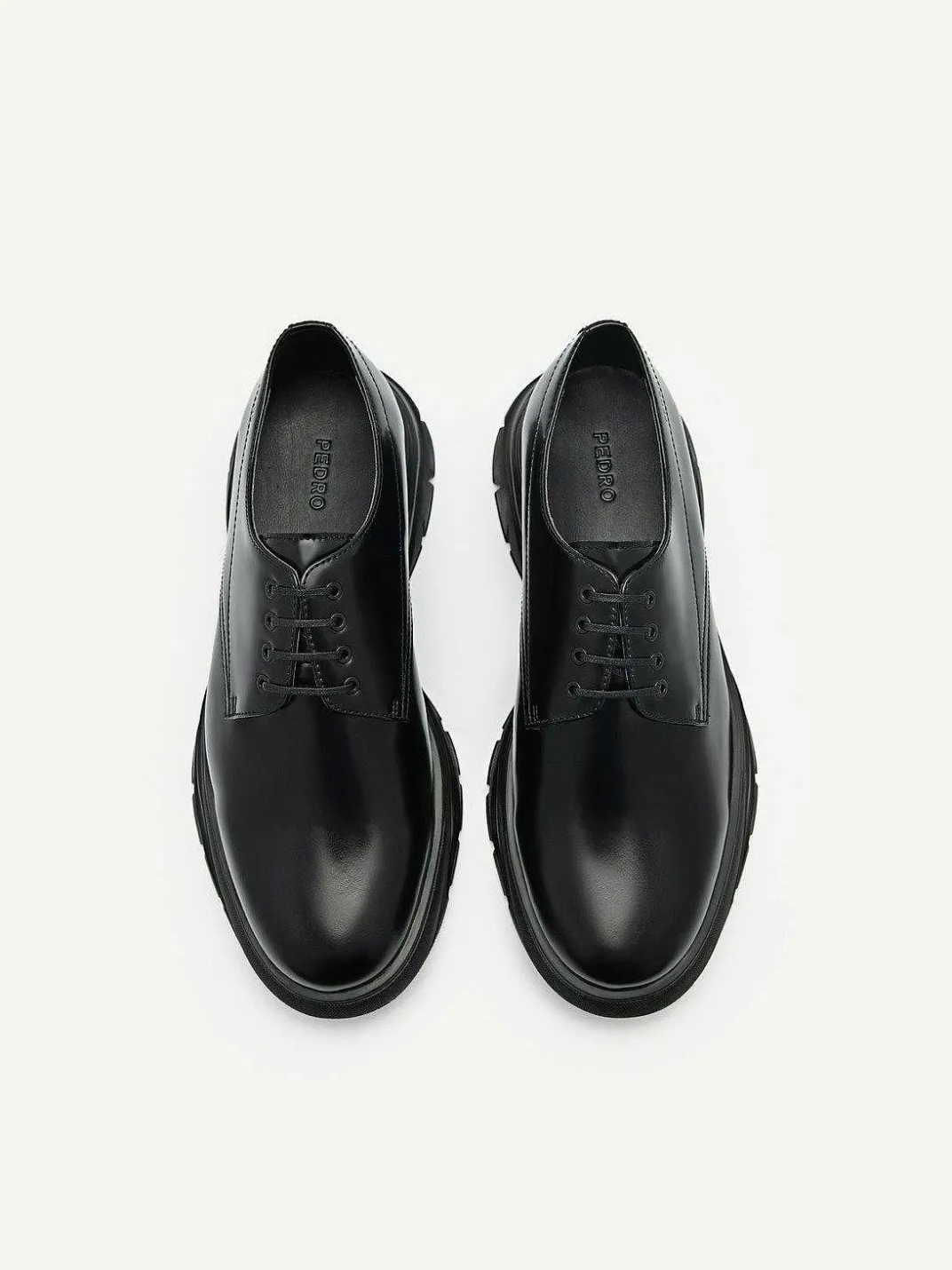 Hybrix Leather Derby Shoes<PEDRO