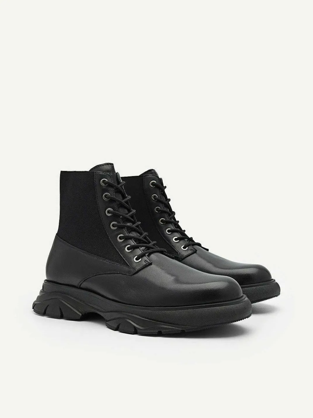 Hybrix Leather Lace-Up Boots<PEDRO Online