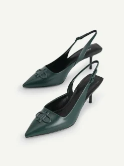 Icon Leather Pointed Slingback Pumps<PEDRO Best
