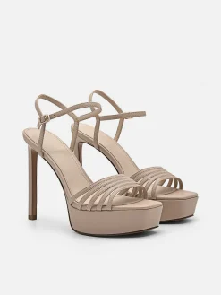 Iza Platform Heel Sandals<PEDRO