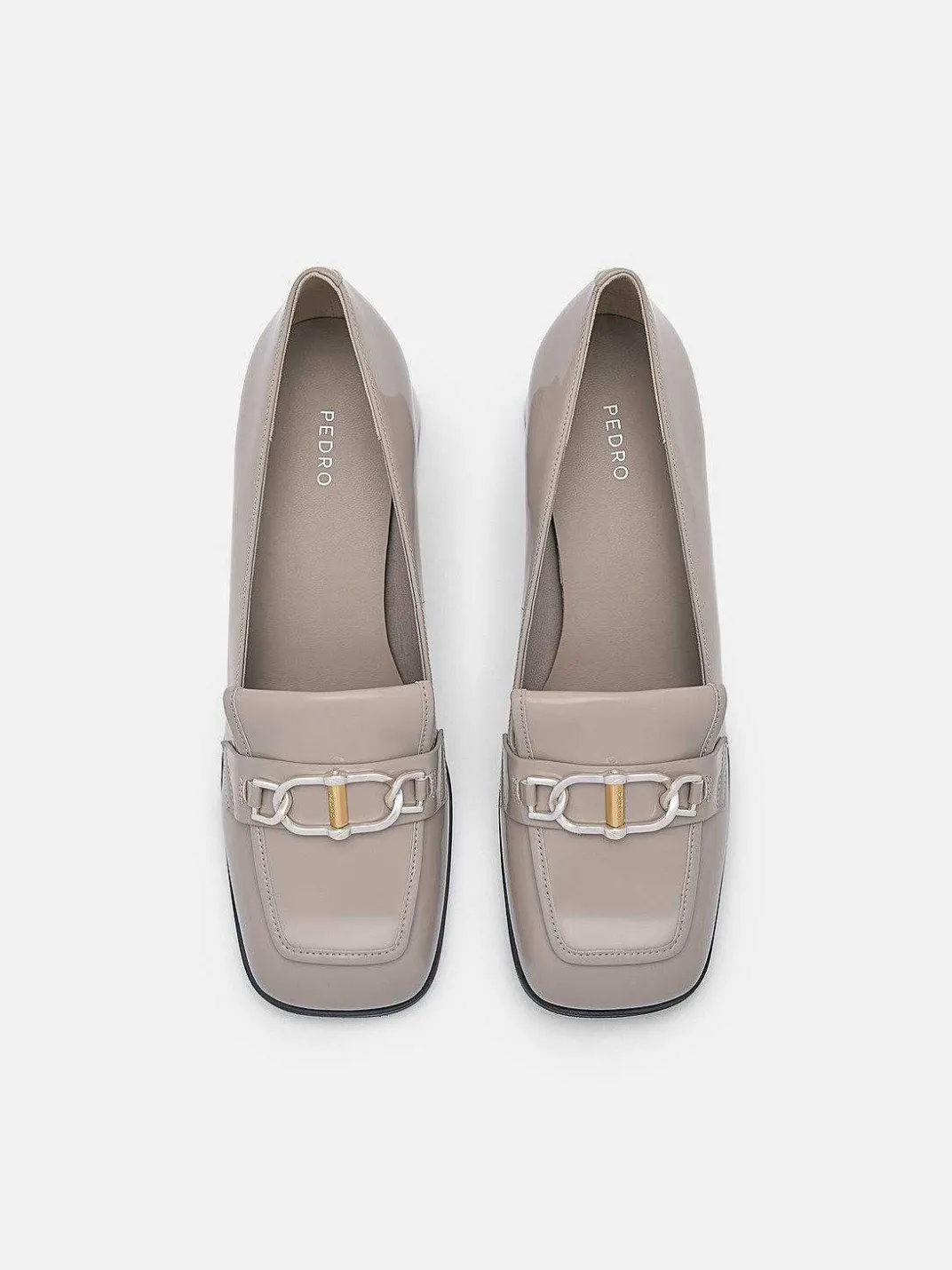 Jean Leather Heel Pumps<PEDRO New