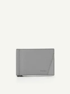 Leather Bi-Fold Card Holder With Money Clip<PEDRO Best