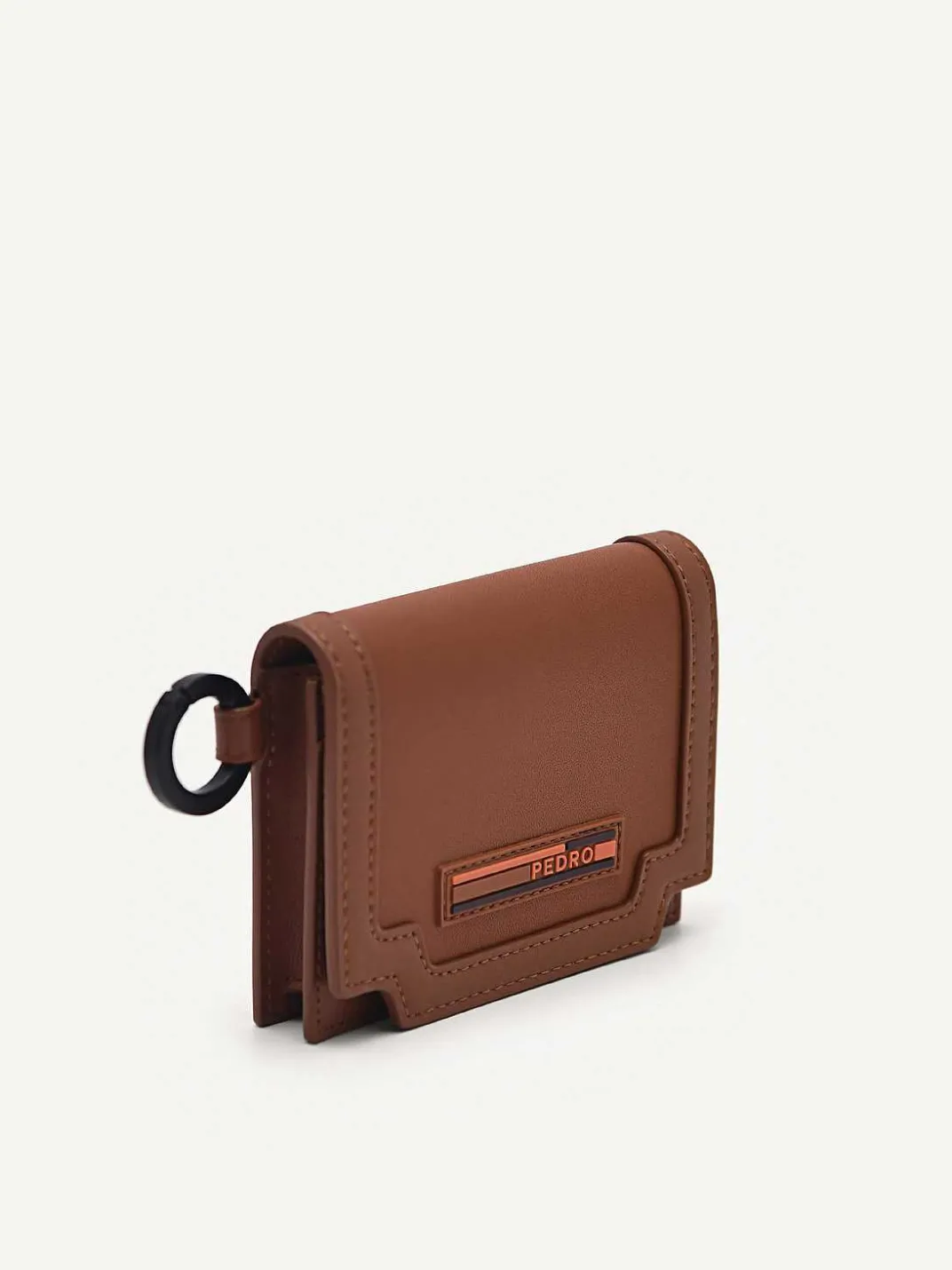Leather Bi-Fold Card Holder With Key Ring<PEDRO Outlet