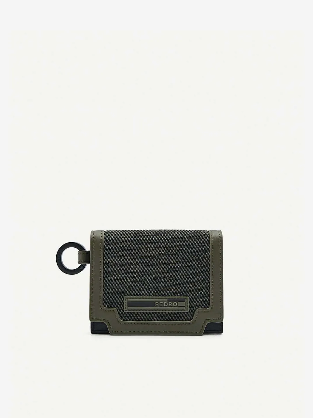 Leather Bi-Fold Card Holder With Key Ring<PEDRO Clearance
