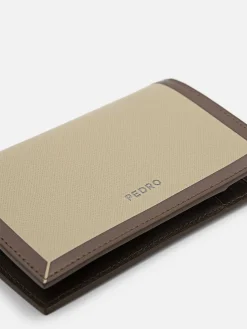 Leather Bi-Fold Card Holder With Lanyard<PEDRO Clearance
