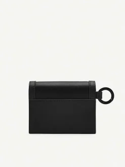 Leather Bi-Fold Card Holder With Key Ring<PEDRO Outlet