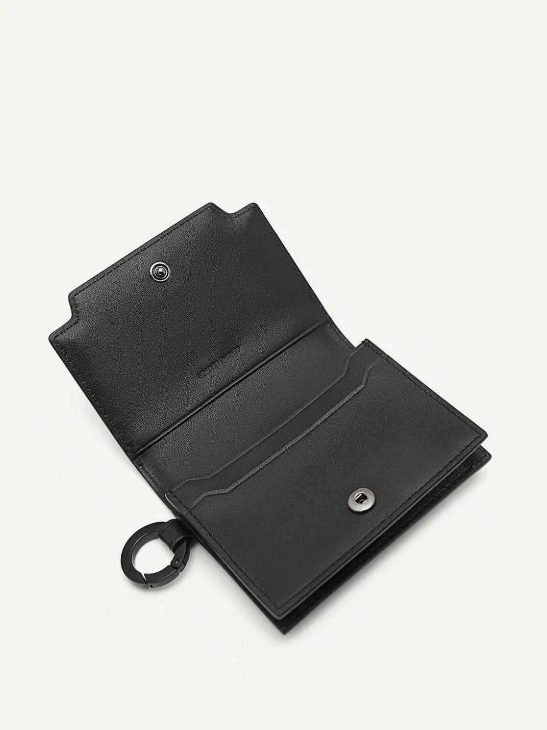 Leather Bi-Fold Card Holder With Key Ring<PEDRO Outlet
