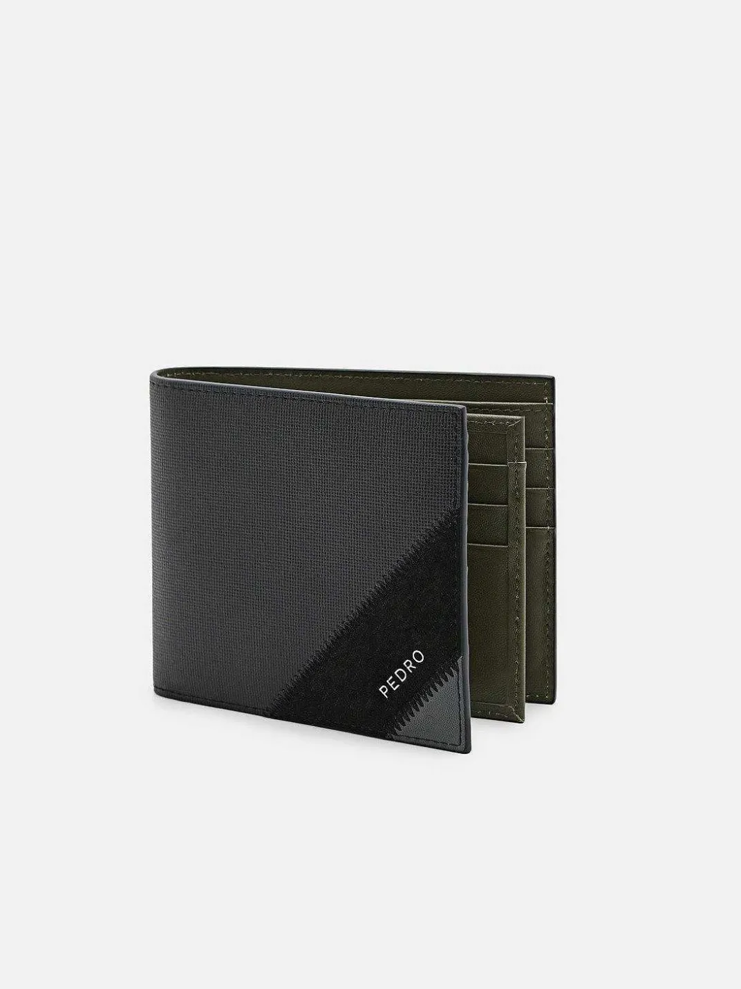 Leather Bi-Fold Flip Wallet<PEDRO Outlet