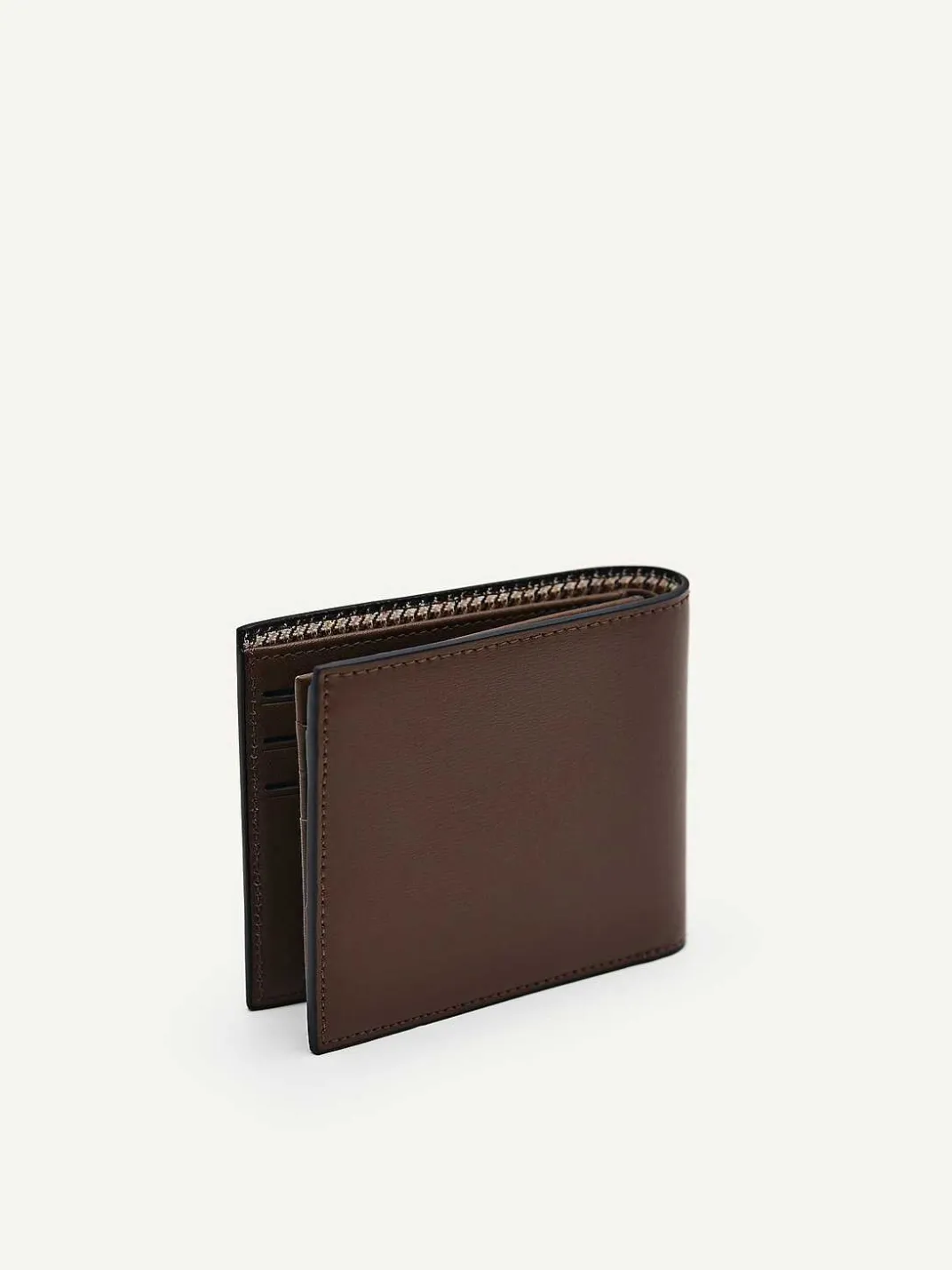 Leather Bi-Fold Flip Wallet<PEDRO Outlet