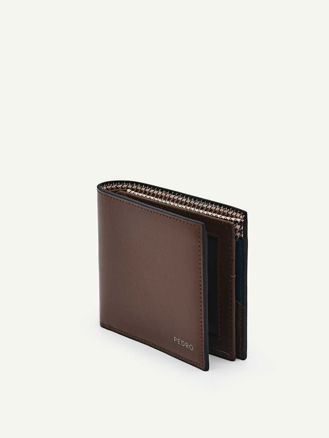 Leather Bi-Fold Flip Wallet<PEDRO Outlet