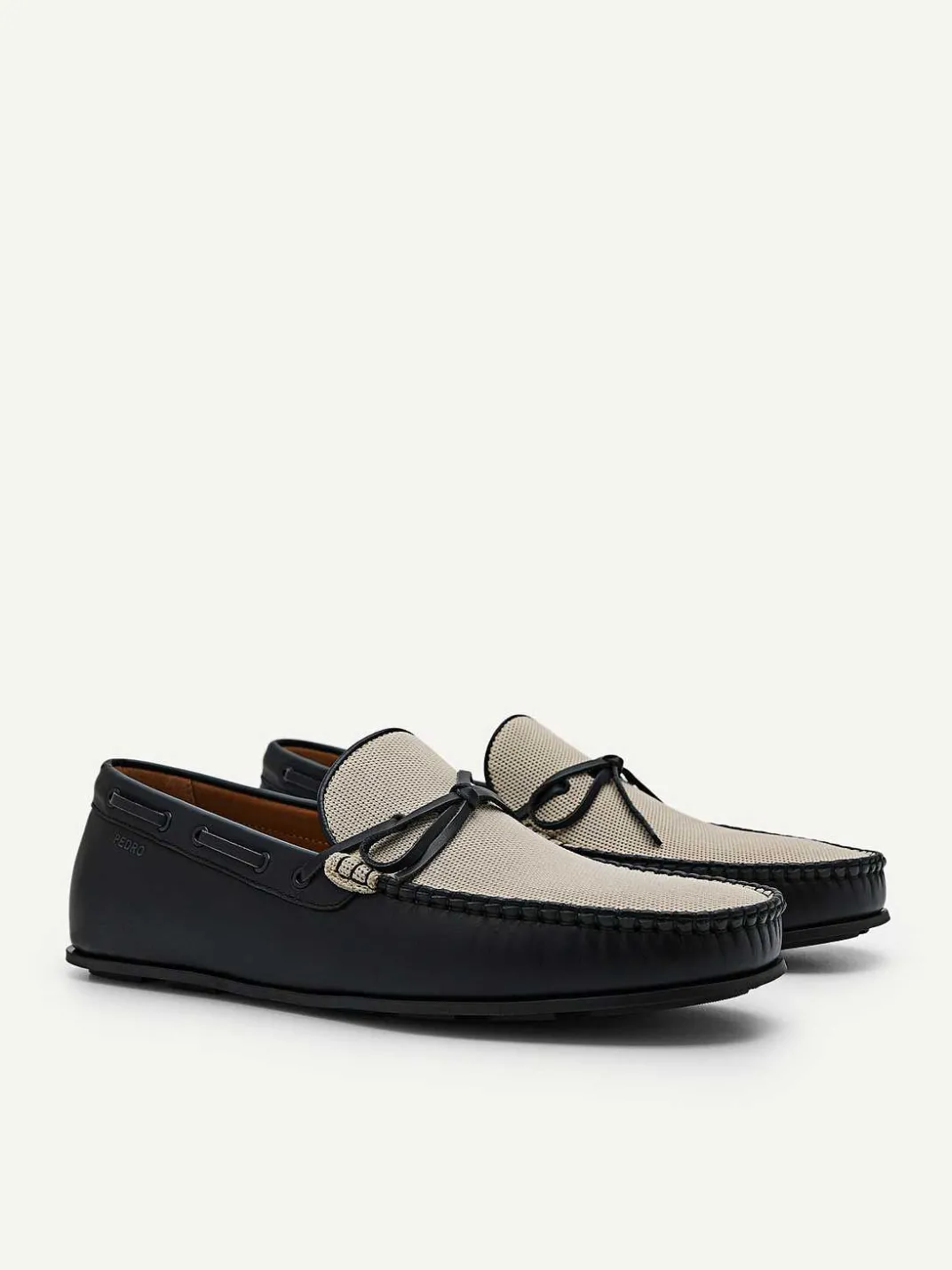 Leather Bow Driving Shoes<PEDRO Sale